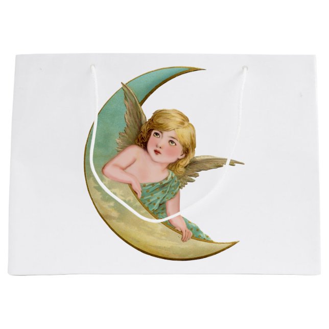 Grand Sac Cadeau Angel Moon (Devant)