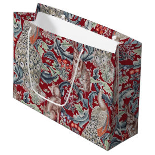 Grand Sac Cadeau Animaux forestiers, William Morris