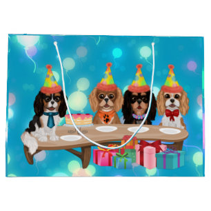 Grand Sac Cadeau Anniversaire Cavalier King Charles Spaniel