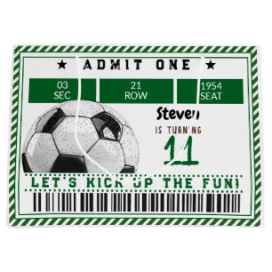 Grand Sac Cadeau Anniversaire de enfant de football