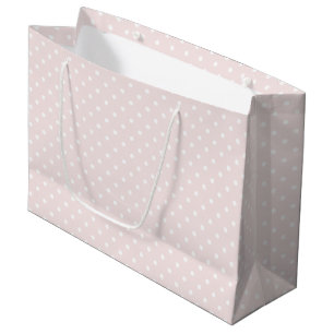 Grand Sac Cadeau Anniversaire Filleul Rose Points Blancs