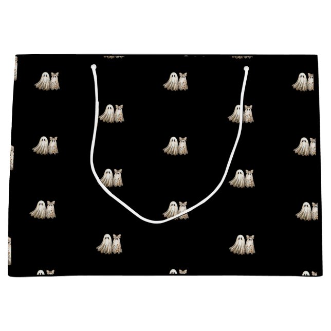 Grand Sac Cadeau Anniversaire Mariage À Thème Halloween mignon (Devant)