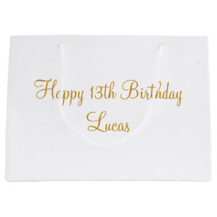 Grand Sac Cadeau Anniversaire personnalisé, Anniversaire spécial, P