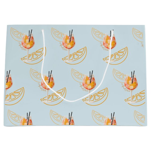 Grand Sac Cadeau Aperol O'Clock (Devant)