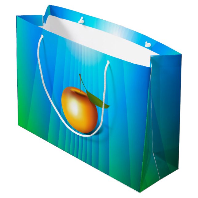 Grand Sac Cadeau Apple 3-d (Dos Angle)