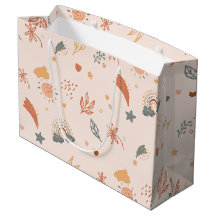 Aquarelle Retro Boho Arc-en-ciel neutre