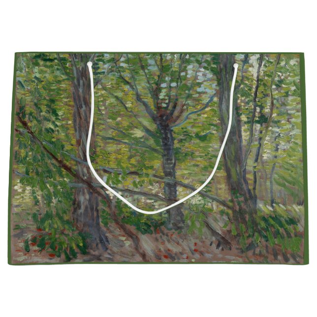 Grand Sac Cadeau Arbres, Vincent van Gogh (Devant)