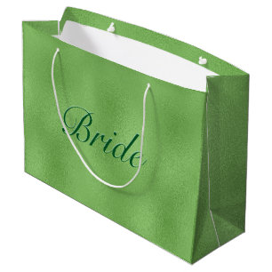 Grand Sac Cadeau Arrière - plan abstrait brillant vert