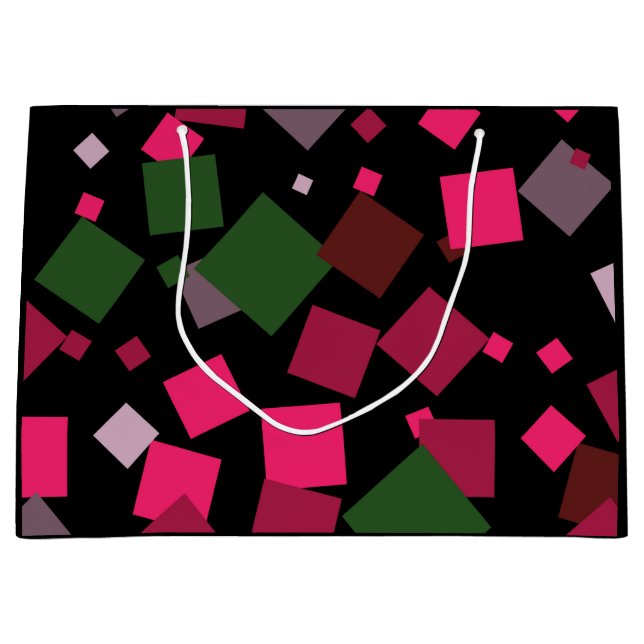 Grand Sac Cadeau Arrière - plan abstrait coloré (Devant)