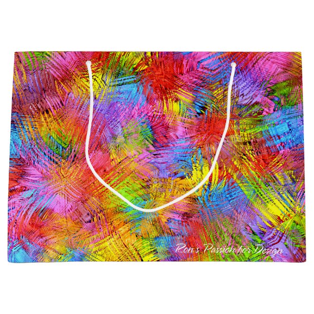 Grand Sac Cadeau Art Abstrait 171 (Devant)