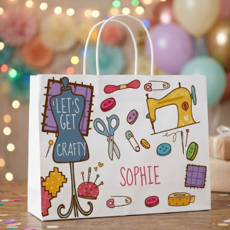 Grand Sac Cadeau Artisanat et art d'anniversaire 