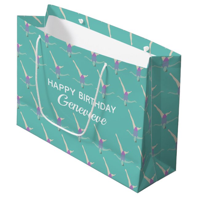 Grand Sac Cadeau Artistic Swimming (Devant Angle)