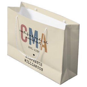 Grand Sac Cadeau Assistant Médicale certifié CMA personnalisé