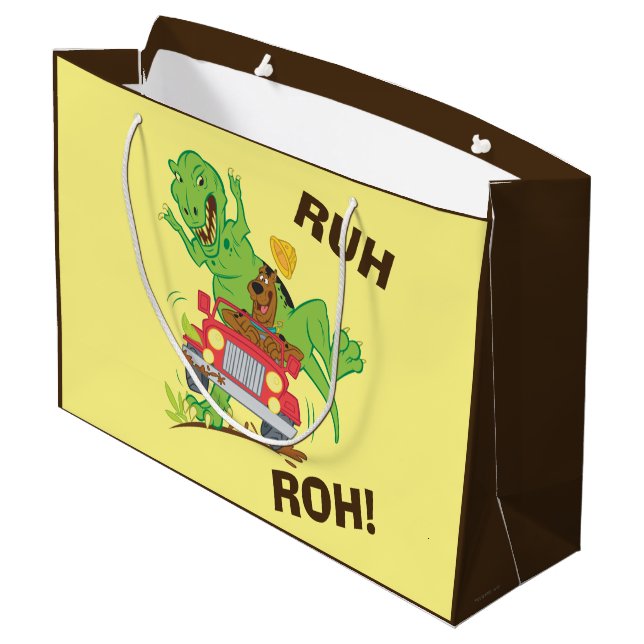 Grand Sac Cadeau Attaque Scooby Doo T-Rex (Dos Angle)