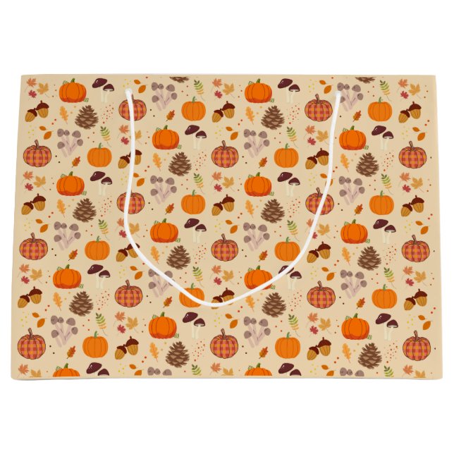 Grand Sac Cadeau Automne (Devant)
