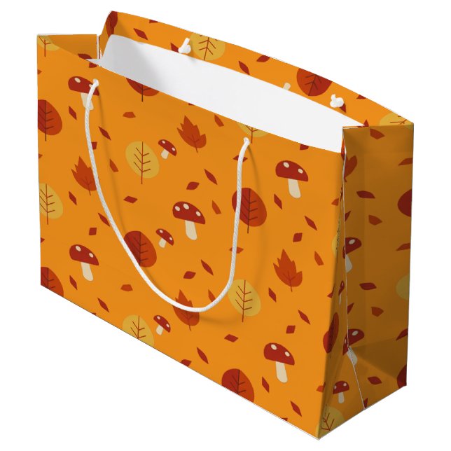 Grand Sac Cadeau Autumn Essence Nature Inspired Seasonal Art (Dos Angle)