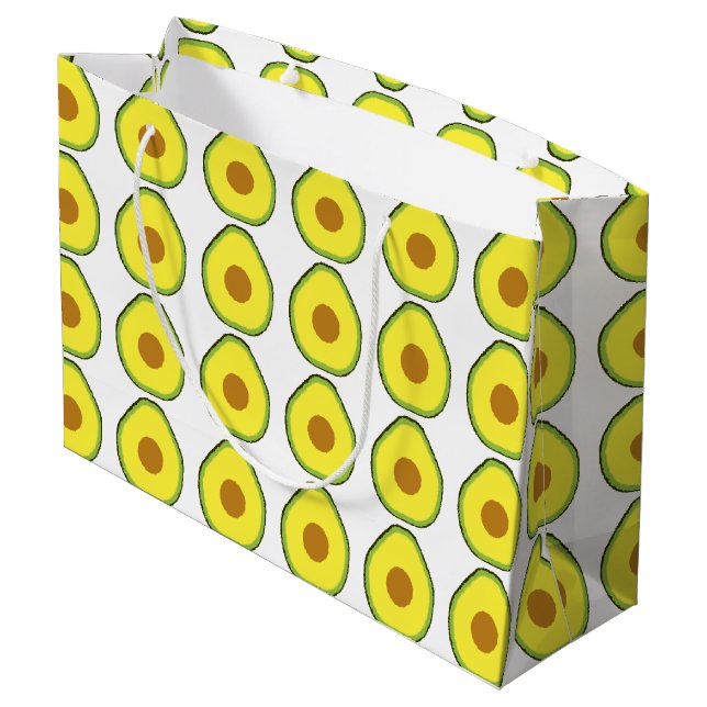 Grand Sac Cadeau Avocado (Dos Angle)