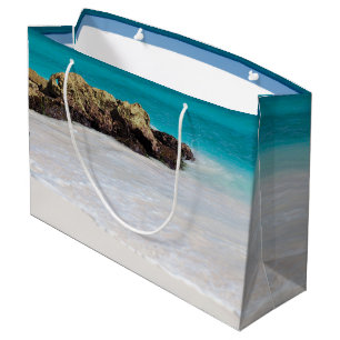 Grand Sac Cadeau Azure Ocean Sandy Beach Photo