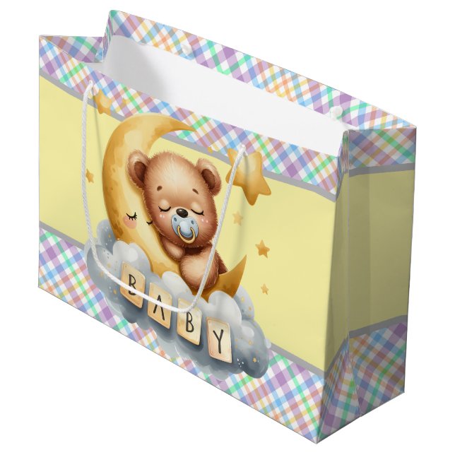Grand Sac Cadeau Baby Bear (Devant Angle)