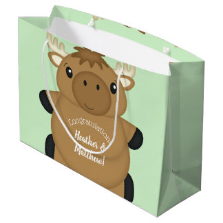 Grand Sac Cadeau Baby shower d'orignal