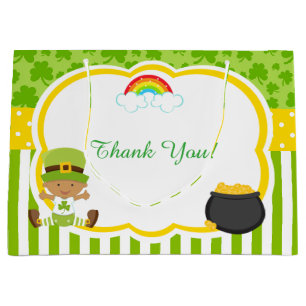 Grand Sac Cadeau Baby shower st patrick American Boy