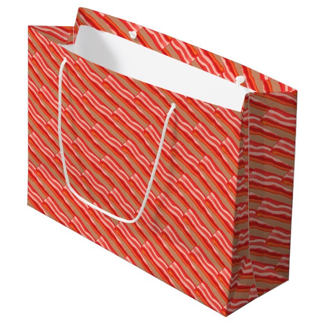 Grand Sac Cadeau Bacon mignon (Devant Angle)