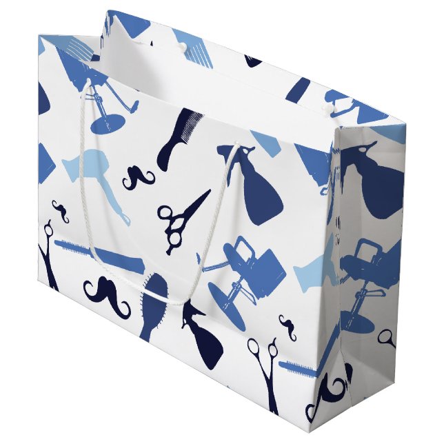 Grand Sac Cadeau Bagout d'outils de coiffeur (Devant Angle)