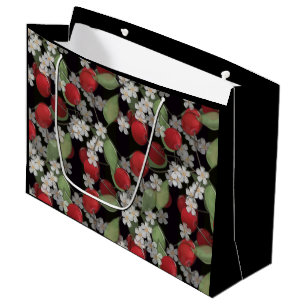 Grand Sac Cadeau Baies rouges, cerise