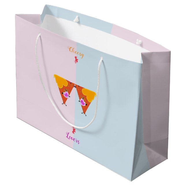 Grand Sac Cadeau Baiser Nacho Valentines (Dos Angle)