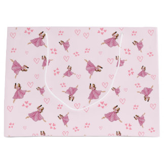 Grand Sac Cadeau Ballerina Nutcracker Motif d'anniversaire