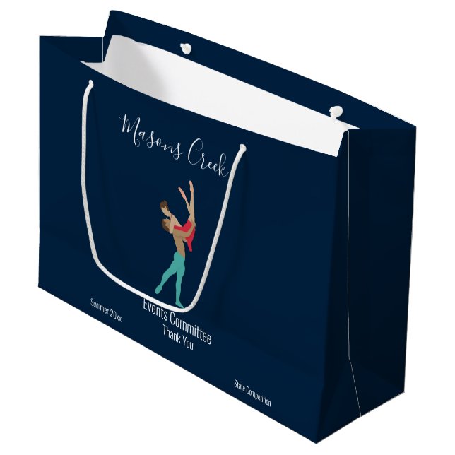 Grand Sac Cadeau Ballet (Devant Angle)