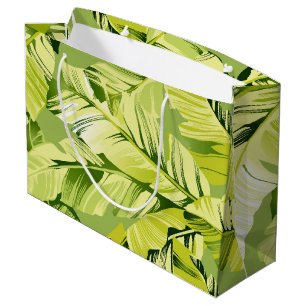 Grand Sac Cadeau Banane Feuille 5