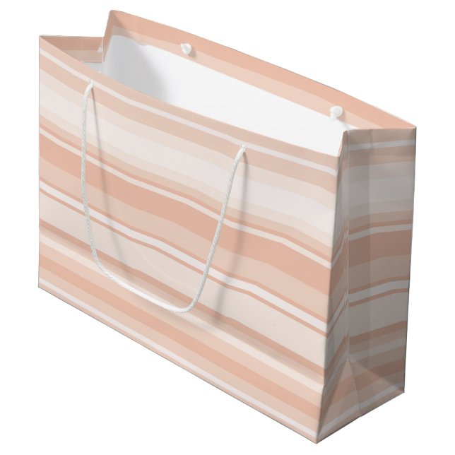 Grand Sac Cadeau Bandes de broches (Devant Angle)