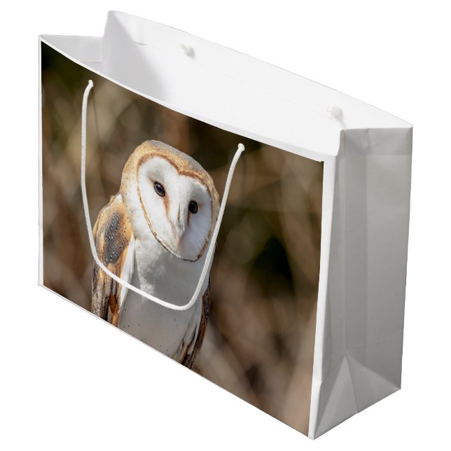 Grand Sac Cadeau Barn Owl (Devant Angle)