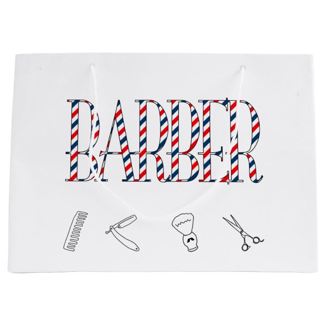 Grand Sac Cadeau Barre (Devant)