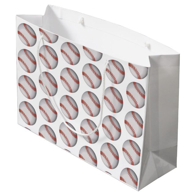 Grand Sac Cadeau "Baseball"  (Dos Angle)