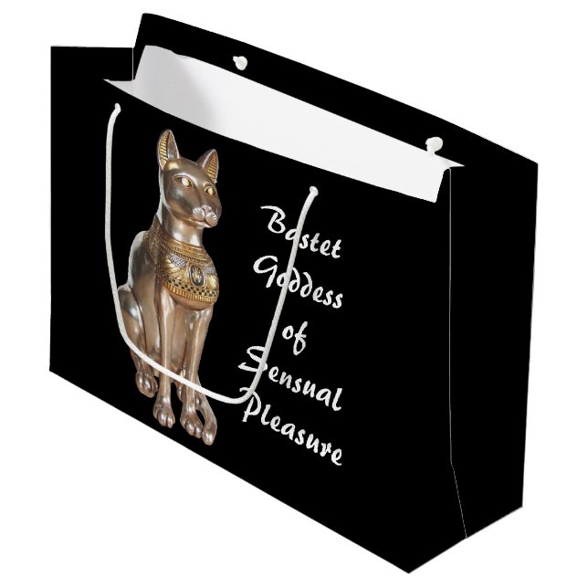Grand Sac Cadeau Bastet (Devant Angle)