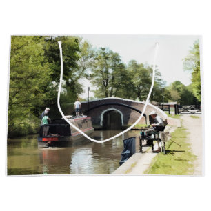 GRAND SAC CADEAU BATEAUX DE CANAL