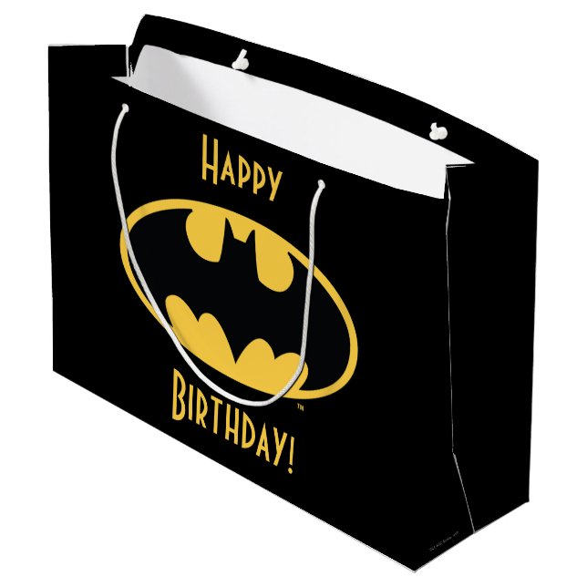 Grand Sac Cadeau Batman Symbol | Oval Logo (Dos Angle)