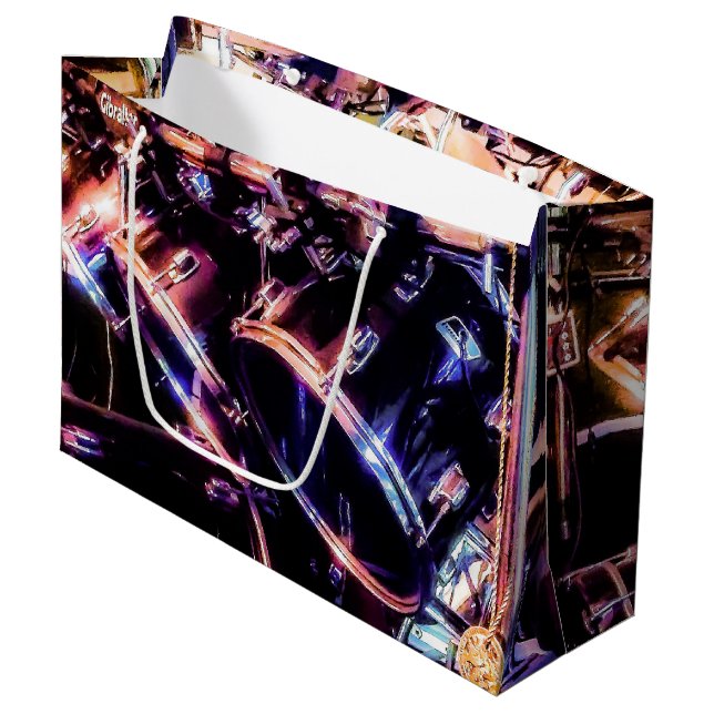 Grand Sac Cadeau Batterie (Devant Angle)