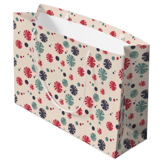 Grand Sac Cadeau Beau cercle coloré (Dos Angle)