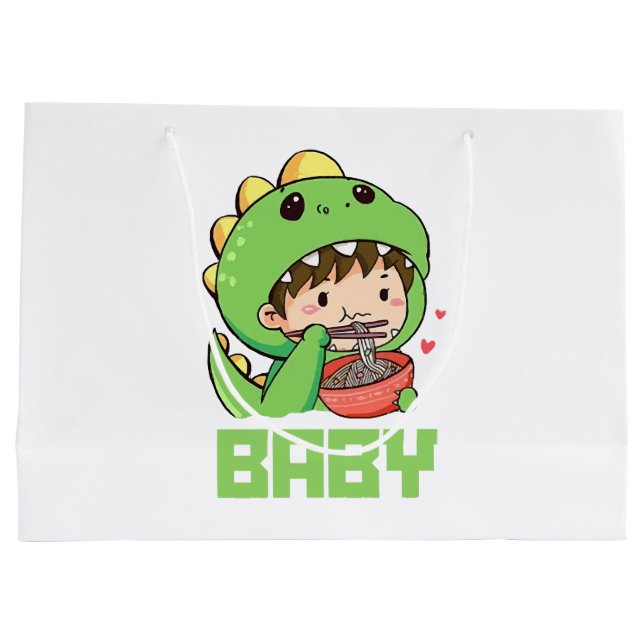 Grand Sac Cadeau bébé godzilla (Dos)