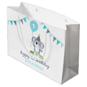 Grand Sac Cadeau Bébé Koala Balloon Party Drapeau Anniversaire
