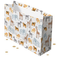 Bébé mignet Safari animal Motif d'aquarelle