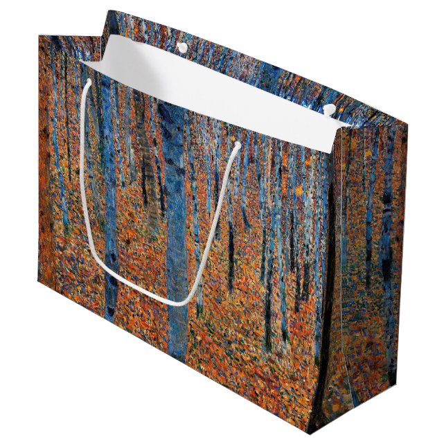 Grand Sac Cadeau Beech Grove, Gustav Klimt (Devant Angle)