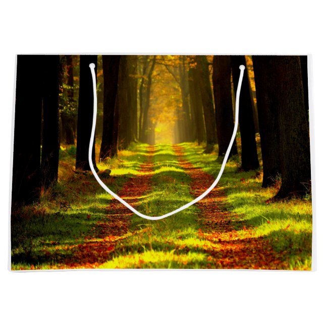 Grand Sac Cadeau Belle route Forest Path (Devant)