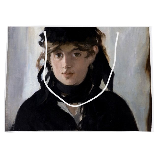 Grand Sac Cadeau Berthe Morisot avec un bouquet de violettes, Manet (Devant)