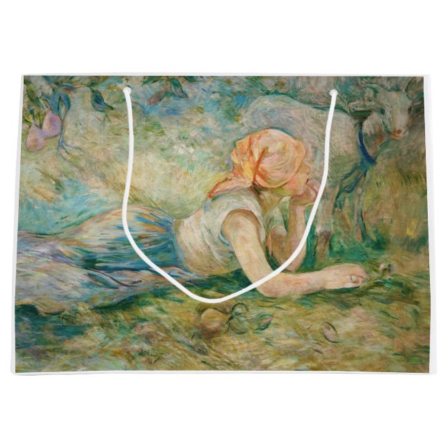 Grand Sac Cadeau Berthe Morisot - Berger au repos (Devant)