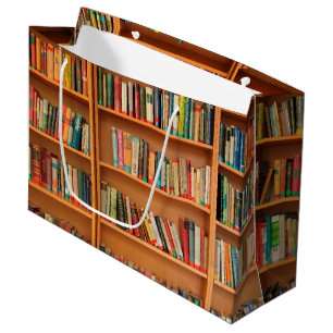 Grand Sac Cadeau Bibliothèque Livres Librairie Vêtements de livres