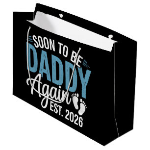 Grand Sac Cadeau Bientôt Papa Encore Est 2026 Annonce Papa Bébé